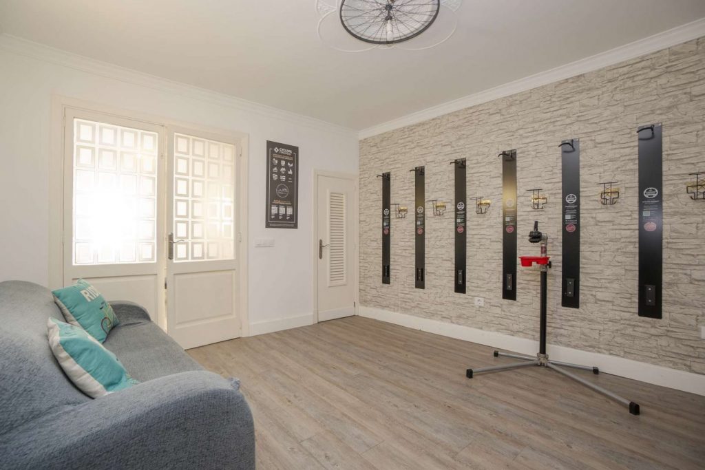 Fahrradhalter im Eingang